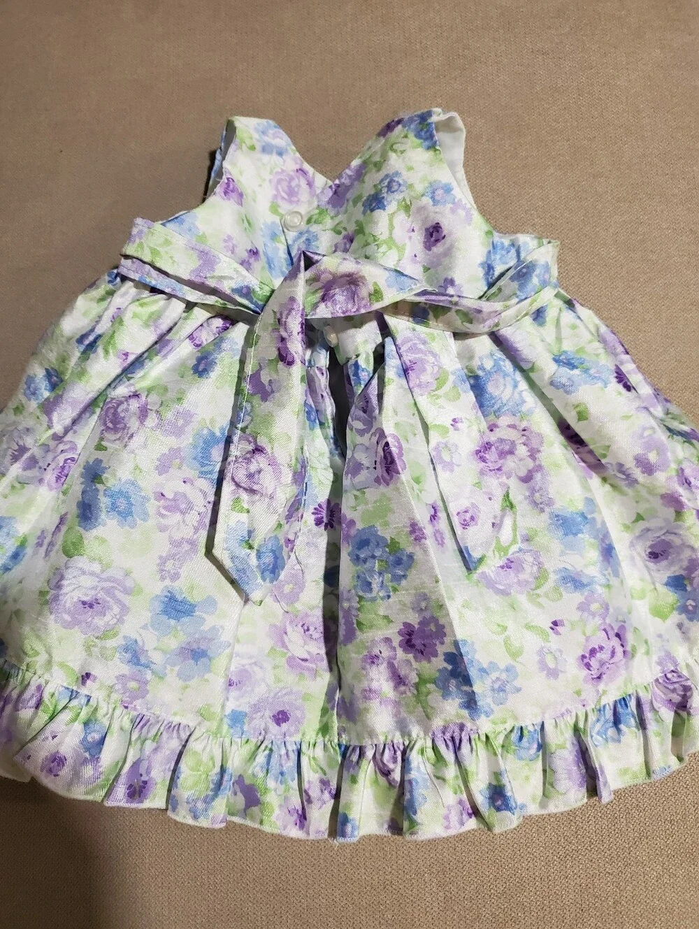 Marmellata Floral Party Dress in Purple and Blue